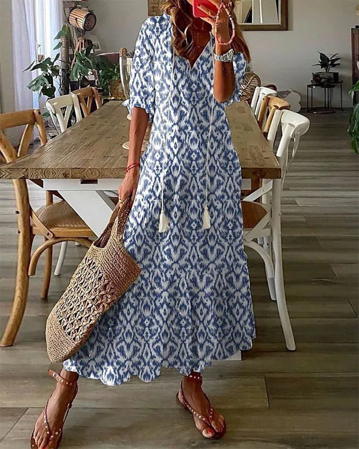 CASSIA™ - Robe bohème ventre plat