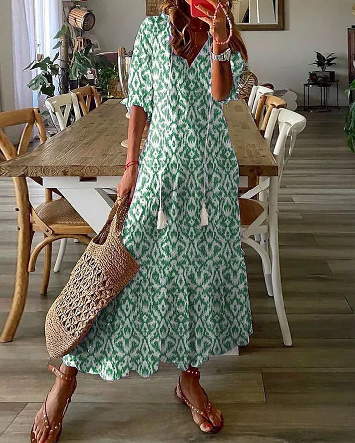 CASSIA™ - Robe bohème ventre plat
