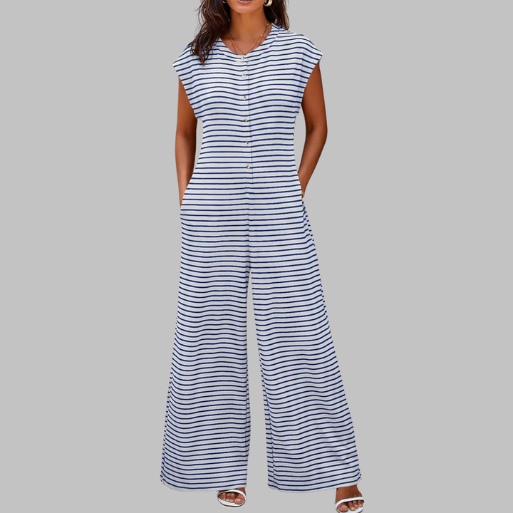 KETURAH™ Striped Wide Leg Jumpsuit