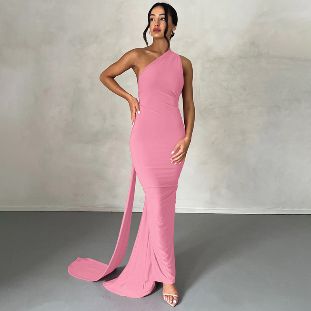 MARGOT™ - Robe de Soirée Élégante Moulante sans Manches à Col Américain