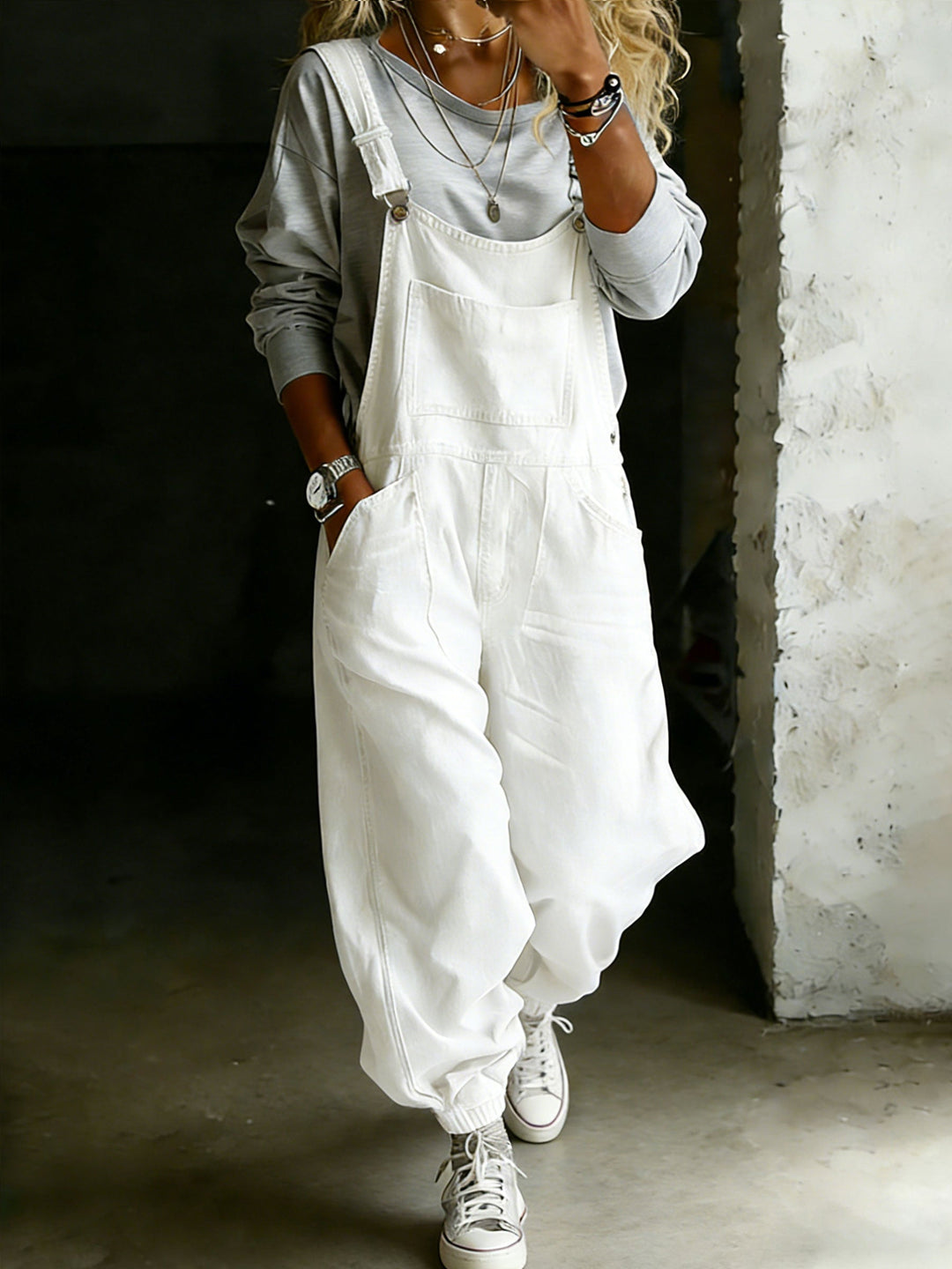 Emma | Relaxed Fit Denim Jumpsuit