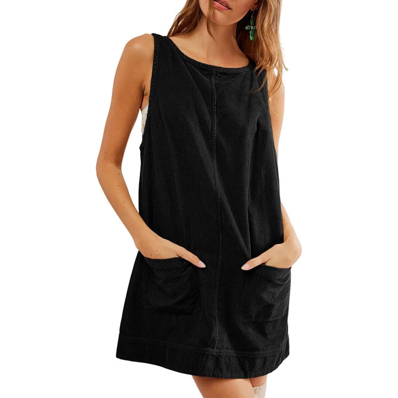 VICTORIA™ - Corduroy Overall Dress with Pockets for Fall & Winter