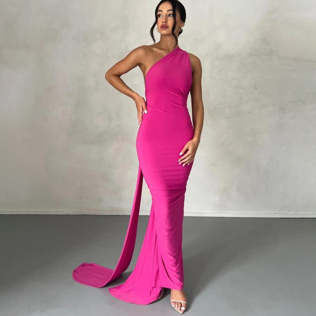 MARGOT™ - Robe de Soirée Élégante Moulante sans Manches à Col Américain