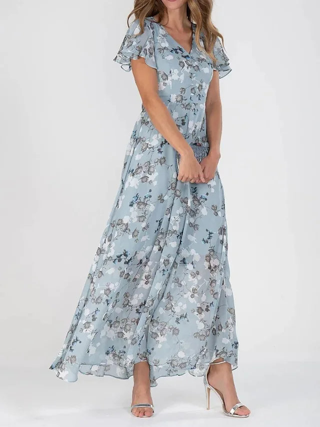 BRENDA™ – Robe longue fluide à imprimé floral