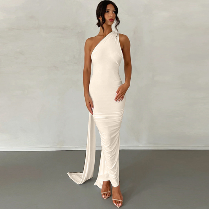 MARGOT™ - Robe de Soirée Élégante Moulante sans Manches à Col Américain