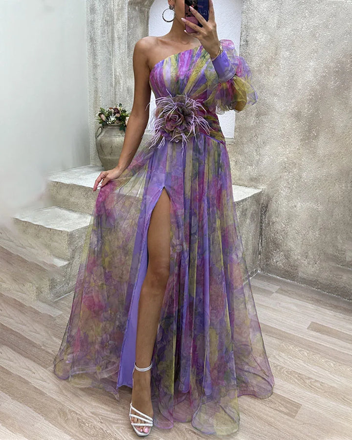 Cécilia | Robe élégante fendue
