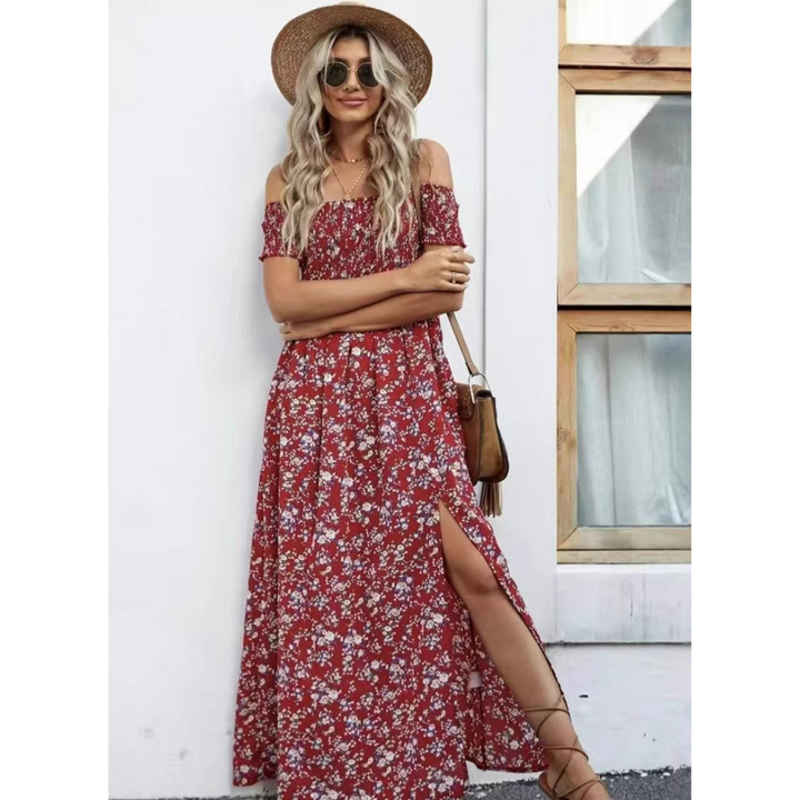 PHOEBE™ - Glamorous Off-Shoulder Vintage Dress