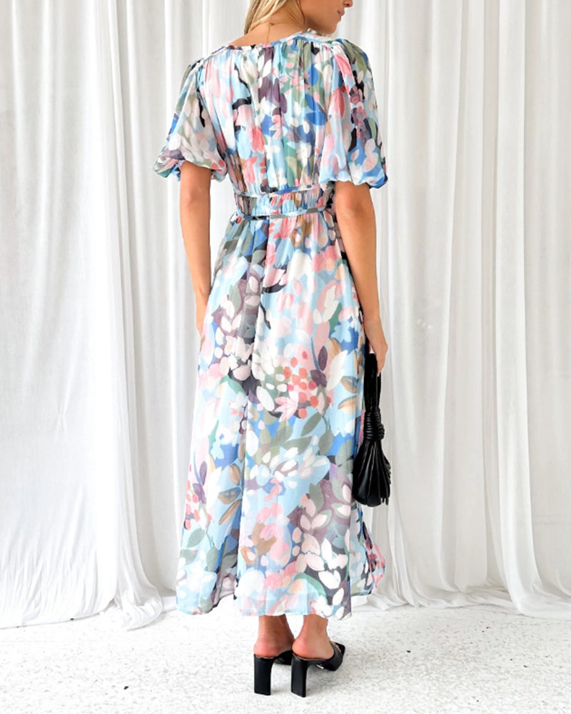 Celine | Floral Pattern Women's Dress