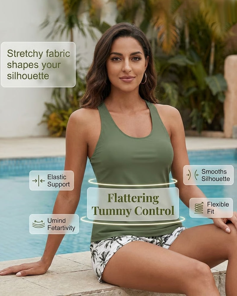 Danielle | Tummy-Covering 3-Piece Swim Set
