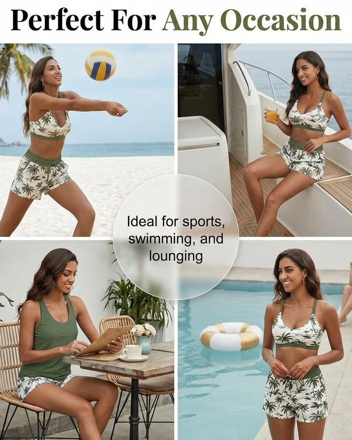 Danielle | Tummy-Covering 3-Piece Swim Set