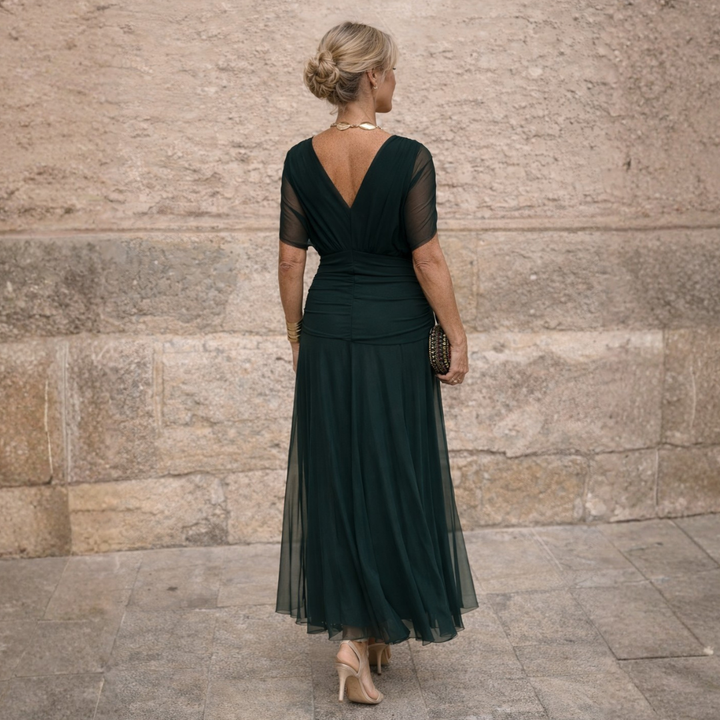 Marilyn | Elegant V-Neck Maxi Dress