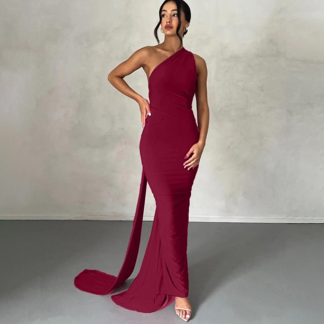 MARGOT™ - Robe de Soirée Élégante Moulante sans Manches à Col Américain