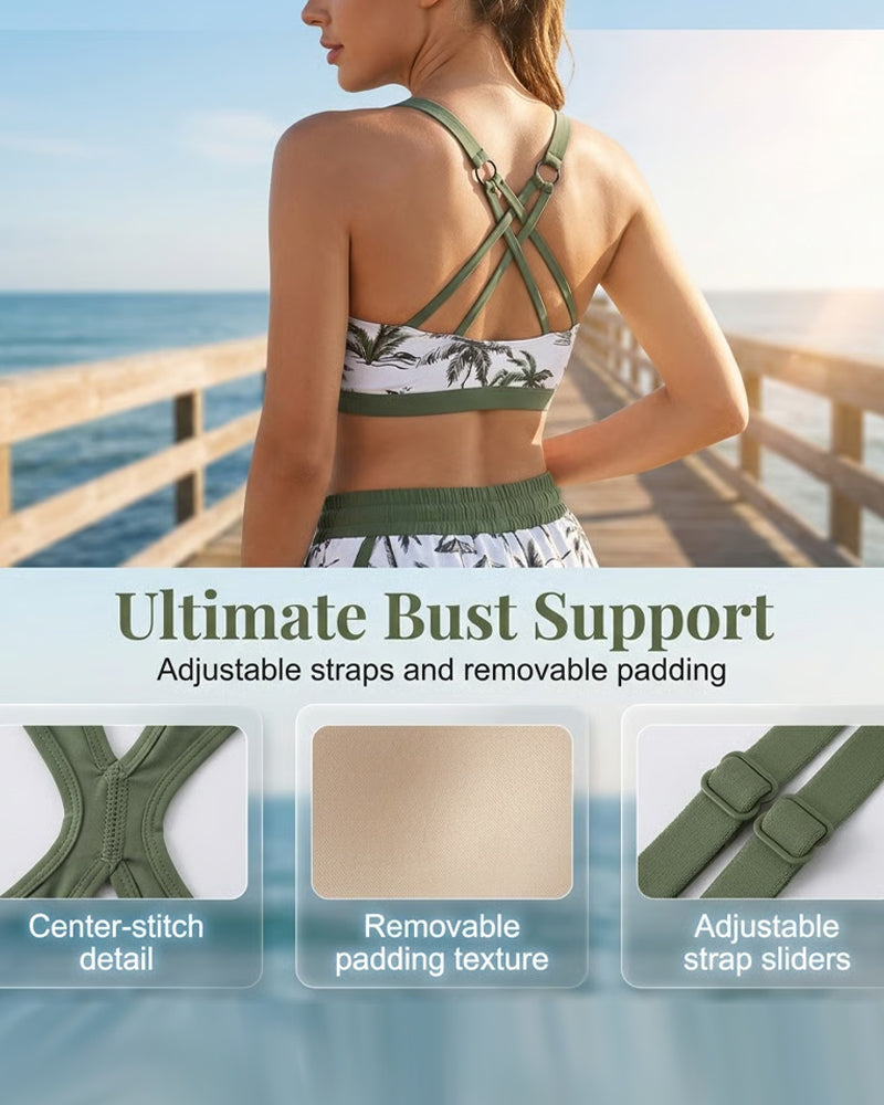 Danielle | Tummy-Covering 3-Piece Swim Set