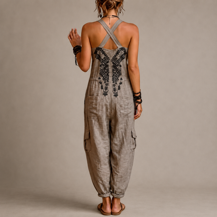 Sophie | Relaxed Embroidered Jumpsuit