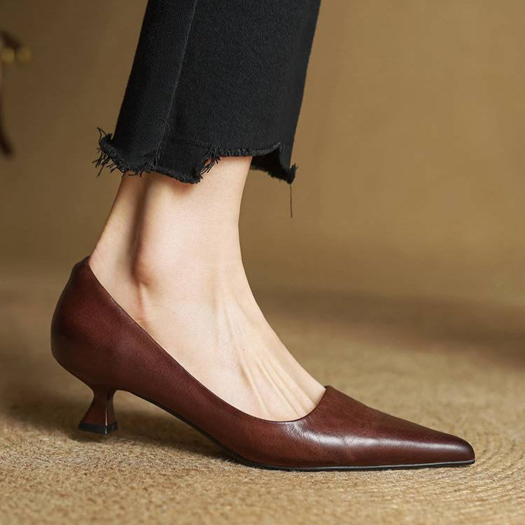Anok Genuine Leather Heels