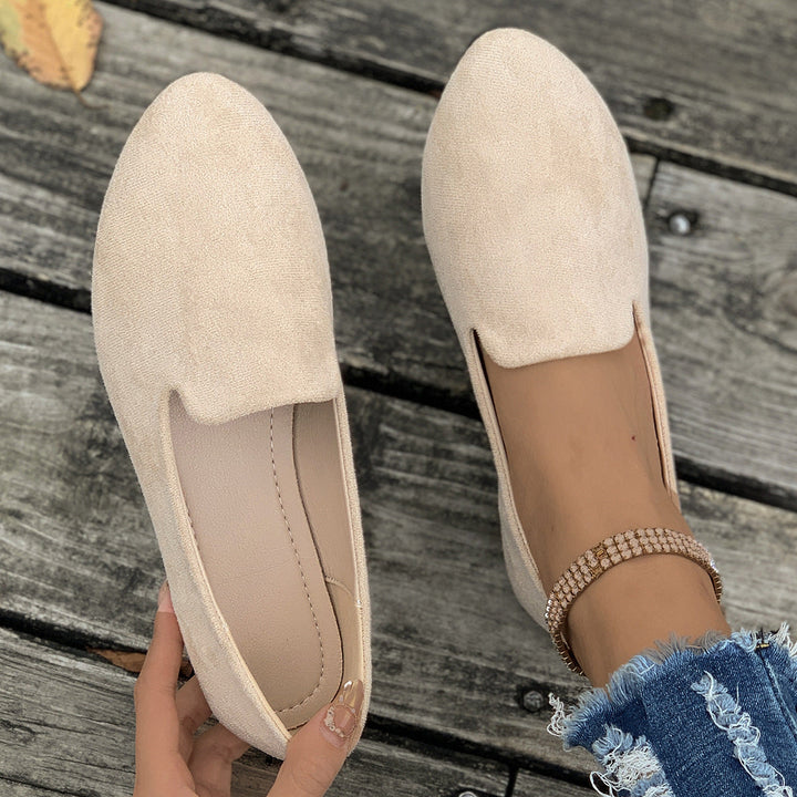 TARA™ - Ballerines plates unies à bout pointu