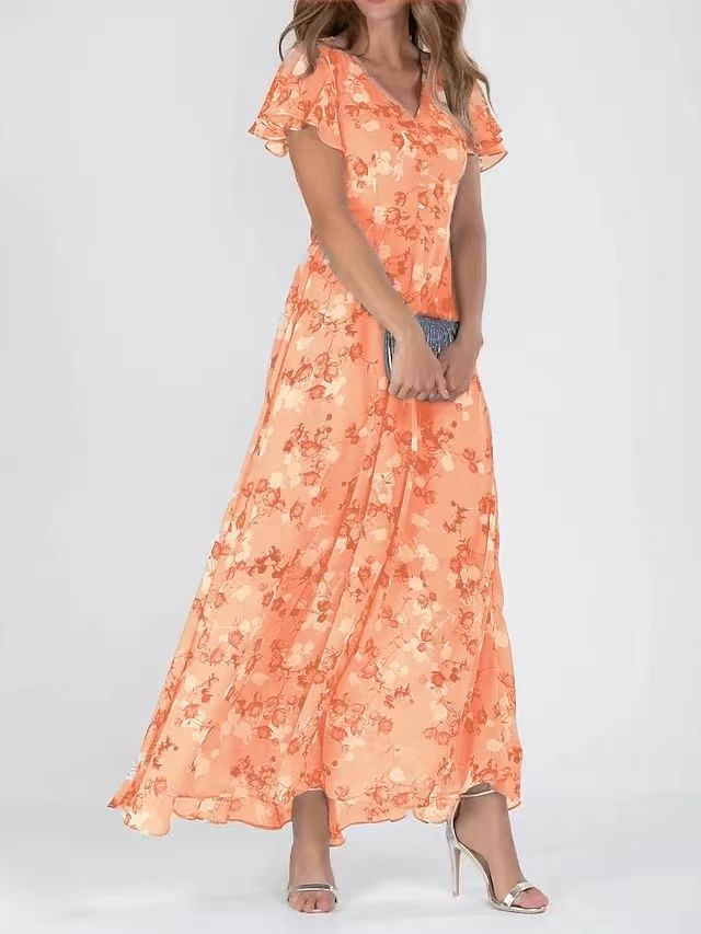 BRENDA™ – Robe longue fluide à imprimé floral