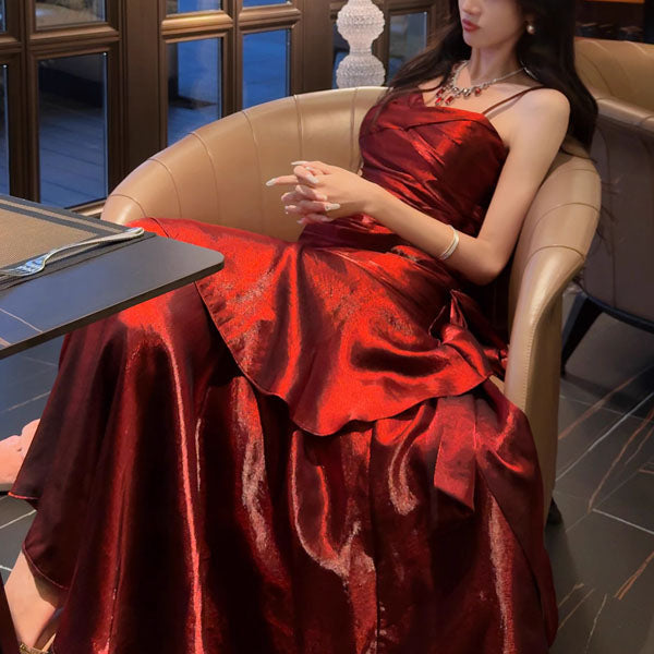 VIANNE™ - Robe longue glamour à volants