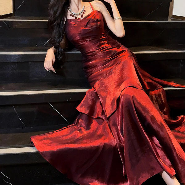 VIANNE™ - Robe longue glamour à volants