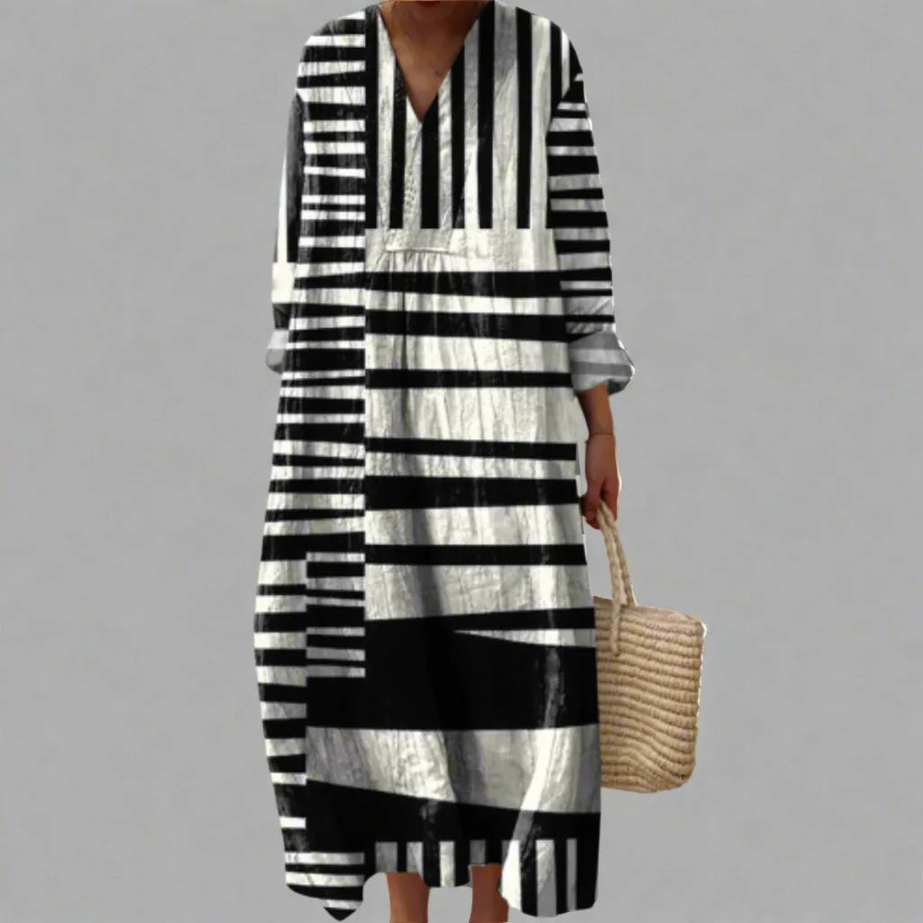 Lia | Elegant Geometric Dress
