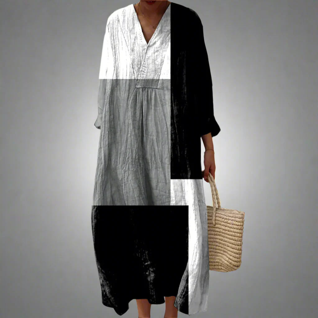 Lia | Elegant Geometric Dress