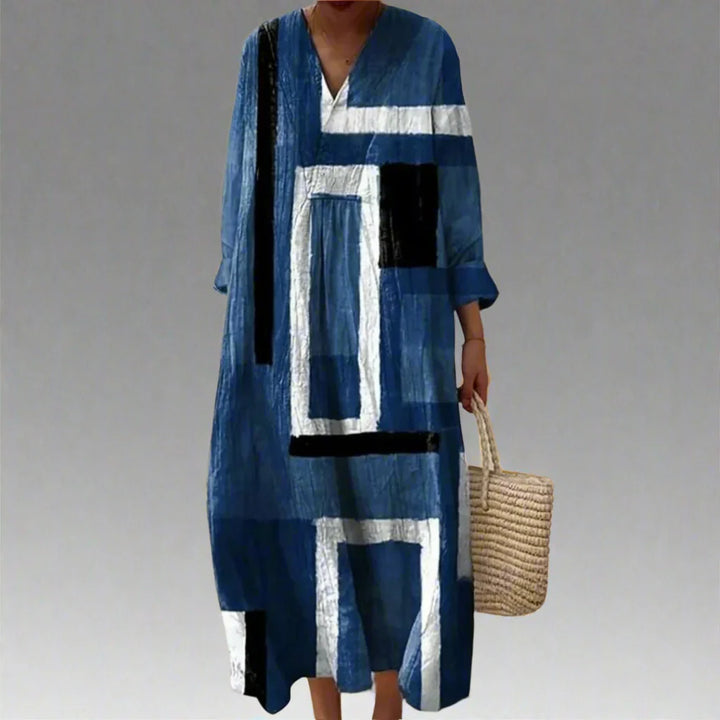 Lia | Elegant Geometric Dress