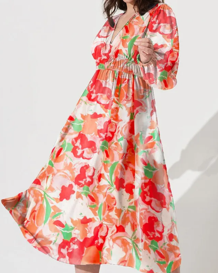 Celine | Floral Pattern Women's Dress