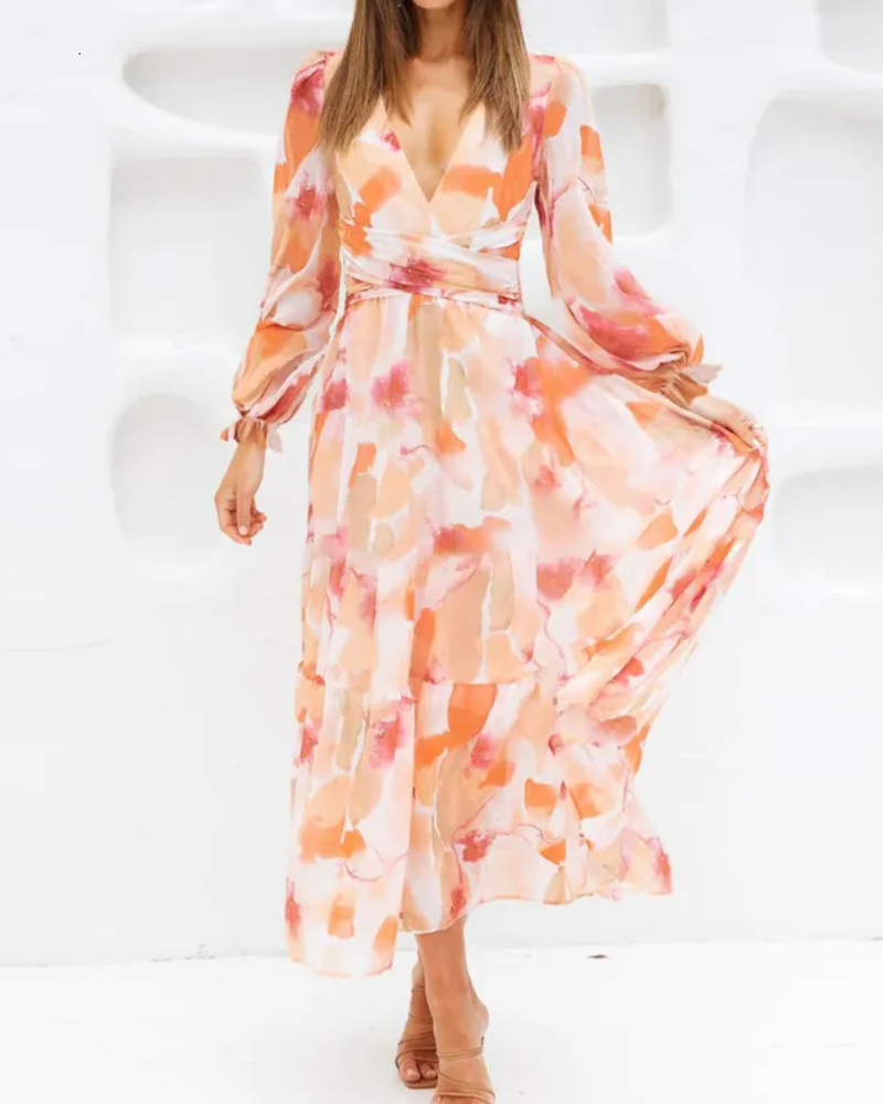 Celine | Floral Pattern Women's Dress