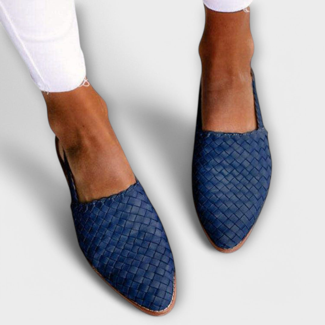 Margot | Woven Slingback Flats