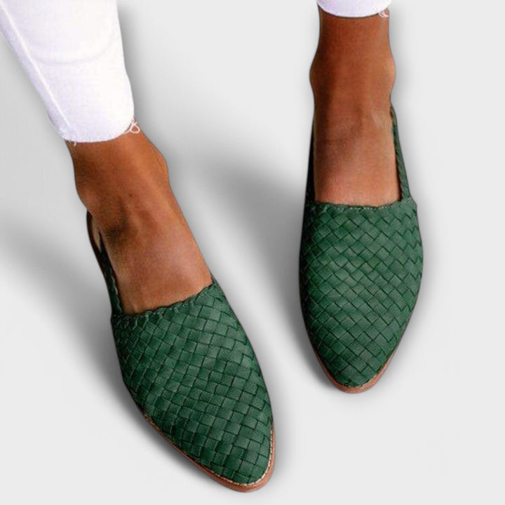 Margot | Woven Slingback Flats