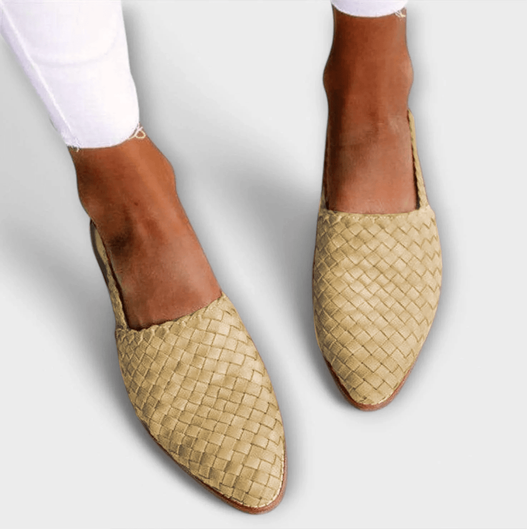 Margot | Woven Slingback Flats