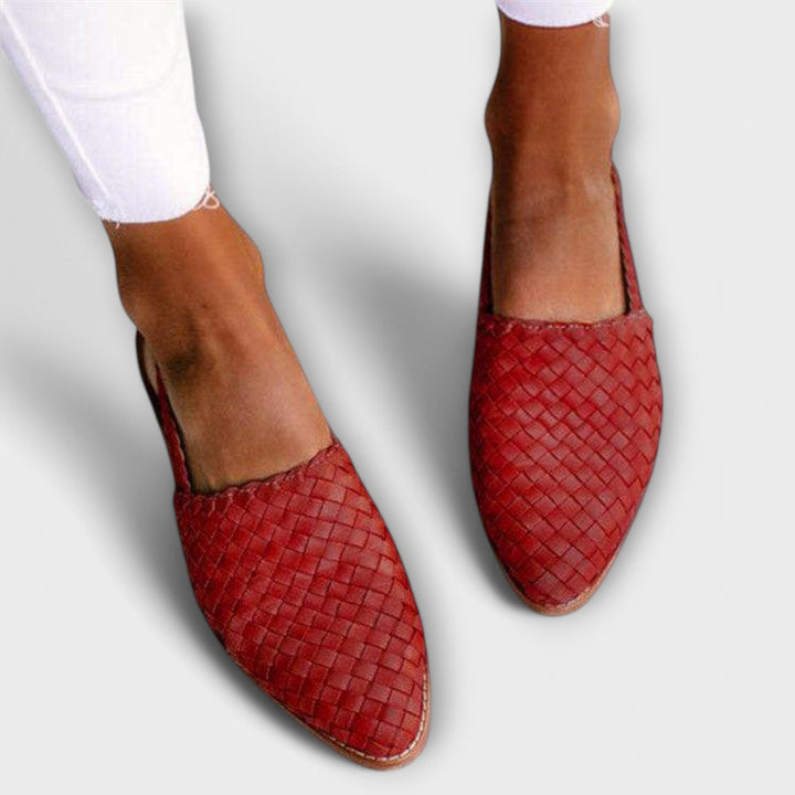Margot | Woven Slingback Flats