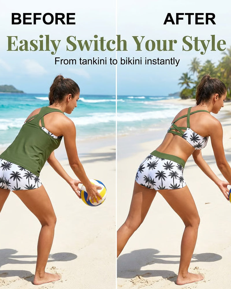 Danielle | Tummy-Covering 3-Piece Swim Set