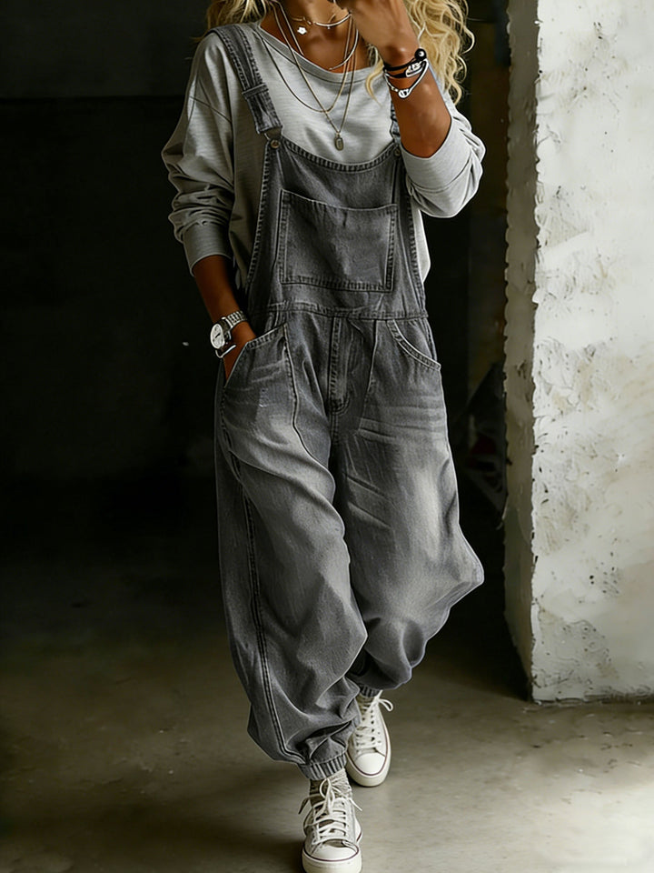 Emma | Relaxed Fit Denim Jumpsuit